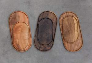 Juego de bandejas rectangulares de madera para servir, platos para aperitivos, estilo minimalista, precio de mayoreo - Product Image 4