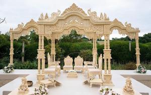 Boda hindú india de madera Aria Mandap boda tradicional tallada de madera Mandap Gujarati boda madera Mandap Londres - Product Image 3