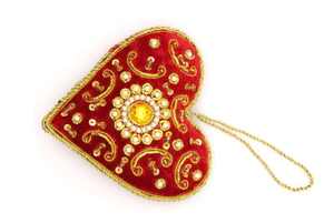 <b>Christmas</b> Decoration Zari Embroidery <b>Christmas</b> Ornaments <b>Christmas</b> Hanging Decoration Ornaments Beaded Embroidery - Product Image 4