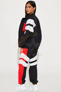 High Street Style Hommes et Femmes Nylon Jogging Sportswear Zip Coupe-Vent Survêtement pour la course et l'exercice - Product Image 4