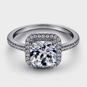 แหวนสัญญาทำด้วยมือเงินสเตอร์ลิง925พร้อมด้วยพลอยบุษราคัมสีขาวเครื่องประดับของขวัญแต่งงานจากนักออกแบบที่มีคุณภาพสูง - Product Image 1