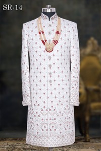 งานฝีมือ ZARDOSI บนเชอร์วานีกับ DHOTI SALWAR สำหรับชุดปาร์ตี้/ชุดแต่งงาน @ 2023 - Product Image 4