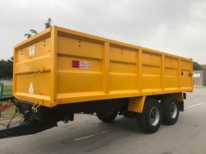 Tracteur agricole Remorque à bascule hydraulique pour tracteurs/Remorque à benne basculante à 2 roues Remorque agricole à usage tout-terrain - Product Image 6
