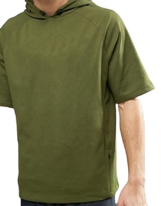 Sudaderas con Capucha de Manga Corta al por Mayor para Hombre, Ligeras, Transpirables, Teñidas, Ropa Casual Masculina 2026 - Product Image 2