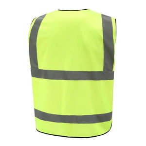 Gilet de sécurité réfléchissant imperméable de classe 1 ANSI de haute qualité personnalisé pour hommes - Matériel robuste pour la sécurité routière et l'industrie - Product Image 2