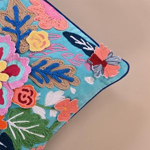 Luxury Cotton Lumbar <b>Cushion</b> Cover Woven Decorative Pillowcase with Invisible Zipper <b>for</b> Living Room Bedroom - Product Image 3