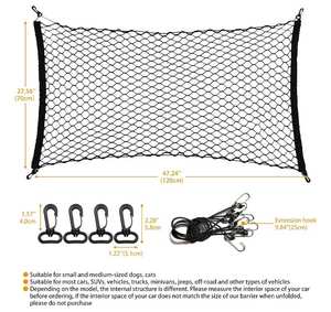 विस्तृत कस्टम कट प्लास्टिक शुद्ध पालतू जानवर नियंत्रण कार बैरियर कुत्ते के लिए कार गेट को पीछे की सीट डिवाइडर - Product Image 6