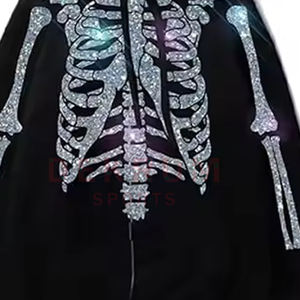 Sweat à capuche en strass pour homme, matière chaude pour l'hiver 2026, article tendance de la rue, nouveau modèle à porter - Product Image 6