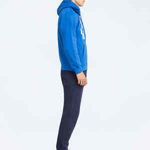 Sudadera con capucha y serigrafía personalizada 450 GSM para hombre, ropa informal de Algodón 100% con cuello con capucha y logotipo frontal - Product Image 3