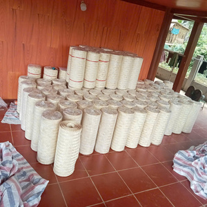 เสื่อไม้ไผ่ธรรมชาติ100% ทำด้วยมือคุณภาพสูงสายรัดทอที่เป็นมิตรกับสิ่งแวดล้อมสำหรับตกแต่งผนังเพดานของตกแต่งบ้านและงานฝีมือ - Product Image 6