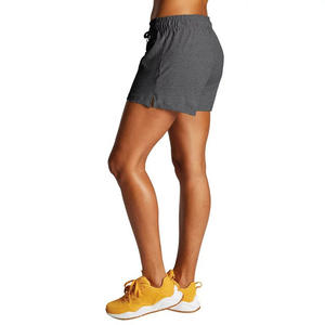 Vente en gros de shorts en polaire pour femmes de couleur unie avec cordon de serrage taille haute de qualité supérieure shorts en coton pour femmes nouveau style - Product Image 3