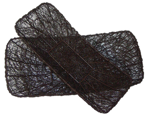 Canasta de Frutas Moderna de Malla Metálica Negra, Recipiente para Pan, para la Encimera de la Cocina, Diseño Geométrico Hueco, Canasta de Almacenamiento de Verduras para el Hogar - Product Image 1