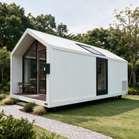 Casa Contenedor Prefabricada de Acero de Diseño Moderno, Personalizada y Elegante, con Estructura Desmontable y Bien Aislada