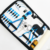 HOOPER COMPANY Kit professionnel d'extension capillaire : Pinces en acier inoxydable de qualité chirurgicale, ciseaux micro-anneaux, peigne, clip et sac offert
