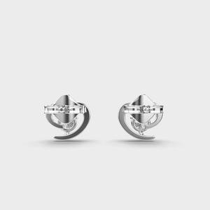 <b>Heart</b> Shape Lab Grown Diamond <b>Stud</b> <b>Earrings</b> Solid 925 Sterling <b>Silver</b> IGI Certified Romantic Anniversary Party Gift - Product Image 4
