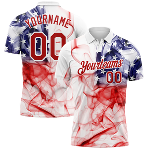 OEM ODM conception personnalisée motif 3D sublimation performance sportive polos de golf hommes femmes vêtements de sport polo - Product Image 5