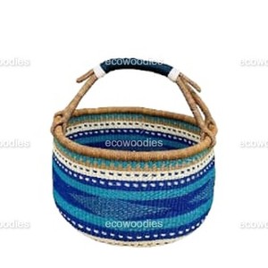 Wholesale <b>Round</b> High Handle <b>Wicker</b> Woven High Quality Flower <b>Basket</b> Storage <b>Basket</b> <b>Wicker</b> Decorative <b>Baskets</b> for for Gifts - Product Image 6