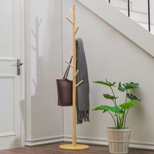 Mueble de Madera y Hierro para Sala de Estar, Moderno y Multifuncional, Perchero para Sombreros y Abrigos, Plegable, Resistente, de Pie - Product Image 4