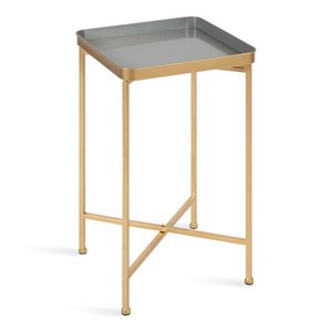Mesa auxiliar de Pedestal de Metal de lujo plegable, forma cuadrada, nuevo diseño para decoración de Casa de Campo, precio al por mayor 2025 - Product Image 5