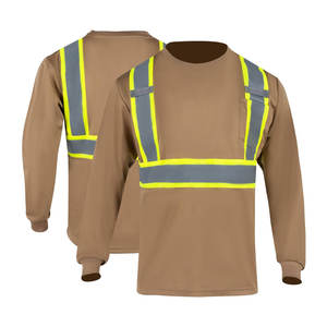Chemise de sécurité manches courtes haute visibilité t-shirt respirant réfléchissant pour la construction d'entrepôt de travail classe 3 - Product Image 4