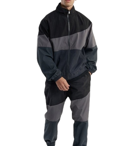 Custom Nylon Polyester Winter Tracksuit Two-Piece Jogging Windbreaker <b>Jacket</b> Set Unisex Anti-Bacterial Lightweight - Product Image 1