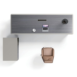 L-Shaped Modern Modular Executive <b>Desk</b> Durable Engineering Wood Smart Ergonomic <b>Extendable</b> Management Table Aluminium - Product Image 2
