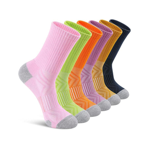 <b>Odor</b> Resistant Sport Socks Treated Antimicrobial Fabric Spandex Cotton Nylon For Long Lasting Freshness In Athletic Use - Product Image 4