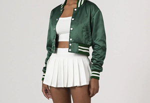 Chaqueta Bomber de Lona Resistente para Hombre, con Cuello Alto y Logotipo Frontal, de Secado Rápido, Estilo Vintage, Inspirada en el Deporte Universitario de Chicago - Product Image 5