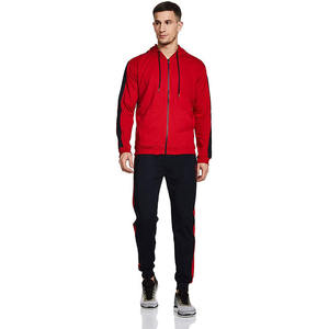 Survêtement à capuche léger pour hommes de haute qualité 100% coton vêtements d'entraînement en couleurs unies-conception de vêtements en gros - Product Image 6