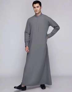 Hombres islámicos Thobes ropa musulmana elegante medio largo Jubah Daffah Thobes personalizado OEM ODM servicio - Product Image 2