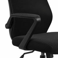 Chaise de bureau ergonomique à dossier haut en maille avec réglage de la hauteur par vérin à gaz, base étoile à cinq branches inclinable et repose-pieds pour bureaux modernes, salles de réunion et télétravail