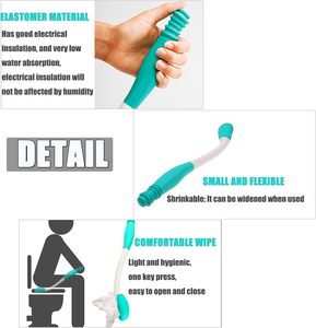 Ausili per l'Igiene Personale con Manico Lungo per Anziani, Donne in Gravidanza, Disabili e Persone in Sovrappeso - Product Image 3