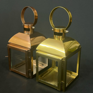 Lanternes décoratives brillantes en métal miniatures, très vendues, lanternes colorées à suspendre et à poser sur table - Product Image 4