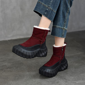 รองเท้าบูทผู้หญิงสูงถึงเข่าสำหรับแฟชั่นฤดูหนาว รองเท้าบูทหนังเหนือเข่าส้นหนาสำหรับงานปาร์ตี้ สำนักงาน และสวมใส่ลำลอง - Product Image 1