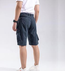 Vente chaude hommes 100% coton Cargo Shorts grande taille confortable multi-poches respirant séchage rapide été vêtements de sport de plein air - Product Image 3