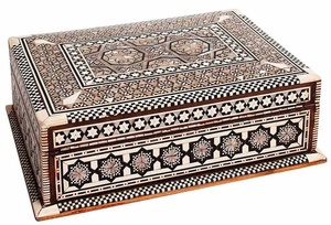 Cadeaux islamiques Mosquée du croissant Sadaquah Box Ramadan Tirelire en bois Eid Mubarak avec comptoir - Product Image 2