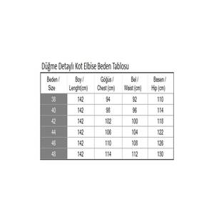 Robe en jean bleu foncé 19366 style décontracté avec détails boutonnés - Product Image 5