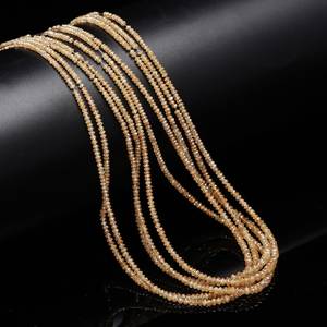 Cuentas de Diamante Naranja Natural en Forma de Rondelle, Facetadas, Grado AAA+, Hilo de Gemas de Lujo de 15 Pulgadas, Proveedor Mayorista de Sudáfrica - Product Image 3