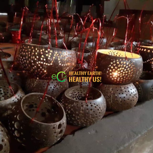 Soporte de té de coco 100% Natural, soporte de vela de coco, hecho en Vietnam, nuevo diseño - Product Image 6