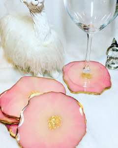 Resin <b>coaster</b> designed for everyday use offering balance of beauty strength durability style value comfort protection longevity - Product Image 4