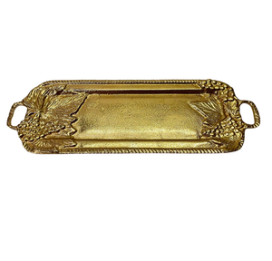 Dessous de verre carré en relief fait main avec ensemble d'argent plateaux de service vaisselle plats et assiettes en métal décoration de mariage - Product Image 3