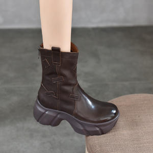 รองเท้าบูทสูงถึงต้นขาสำหรับผู้หญิง ดีไซน์ทันสมัย ส้นหนา แฟชั่นผู้หญิง รองเท้าบูทสูงคลาสสิกสำหรับผู้หญิง - Product Image 3