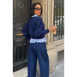 Traje Informal de Modal con Cuello y Ribete en el Dobladillo, Modelo 10252 - Product Image 6