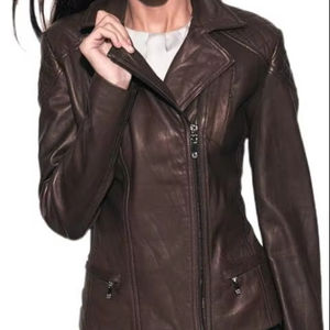 Nouvelle veste en cuir respirante pour femmes avec logo personnalisé sur le devant, cuir véritable de qualité supérieure, best-seller pour les vêtements d'extérieur - Product Image 1