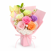 Buket Mawar Sabun Wangi Mewah Bunga Buatan Tahan Lama untuk Hadiah Kejutan Hari Ibu & Valentine Grosir