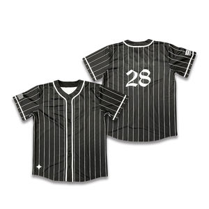 เสื้อเบสบอลแฟชั่นสำหรับผู้ชายเสื้อเจอร์ซีย์พิมพ์ลายซับลิเมชันชื่อโลโก้ทีม - Product Image 4