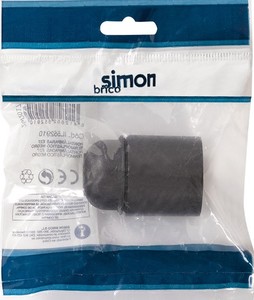 Portalámparas económico negro liso (Simon IL552910) - Product Image 2