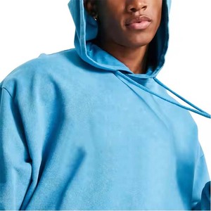 เสื้อฮู้ดสวมหัวโอเวอร์ไซส์สำหรับผู้ชายมีลายพิมพ์โลโก้แบบกำหนดเอง - Product Image 4