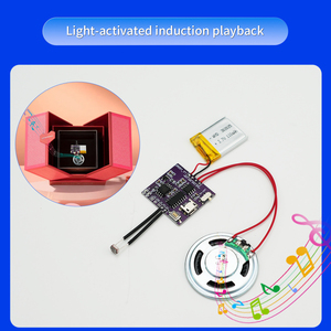 USB tải về âm thanh mô-đun nút di động pin cho âm nhạc chơi DIY âm thanh mô-đun bằng cảm biến ánh sáng hoặc push <span class=keywords><strong>button</strong></span> điều khiển - Product Image 6