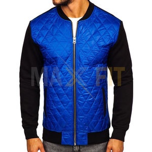 Blouson aviateur coupe ajustée à la mode hivernale pour hommes Design personnalisable manches longues en toile durable Street Wear à vendre - Product Image 1